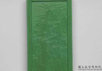 图片[2]-Green inkstick from a set of imperially commissioned “Collective Celebrations of a Myriad Springs”, Qing dynasty, Jiaqing reign (1796-1820)-China Archive